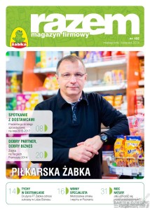 Zdjęcia wykonane na potrzeby magazynu "Razem" dla firmy Żabka. Na zdjęciu właściciel sfotografowany w sklepie.