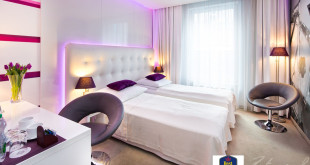 Fotografia architektury Kraków. Zdjęcie pokoju hotelowego.