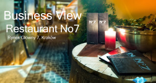 Wirtualna Wycieczka Business View po Restauracji No7 w Krakowie. Usługa Business View to szereg korzyści. Więcej na stronie www.zdjecia-reklamowe.pl/blog