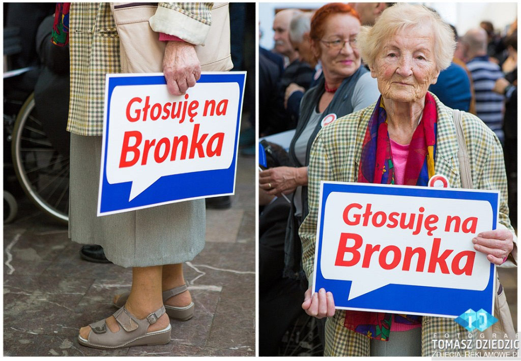 Głosuję na bronka. Spotkanie Prezydenta Bronisława Komorowskiego w Nowohuckim Centrum Kultury.