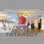 Sala Weselno-Bankietowa w Hotelu Tatarscy w Kalwarii Zebrzydowskiej. Zdjęcie reklamowe pokazujące całą salę