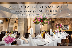 Fotografia Reklamowa Restauracji Kraków na rynku głównym 7. Zdjęcie dekoracji i sali przygotowanej pod wesele.