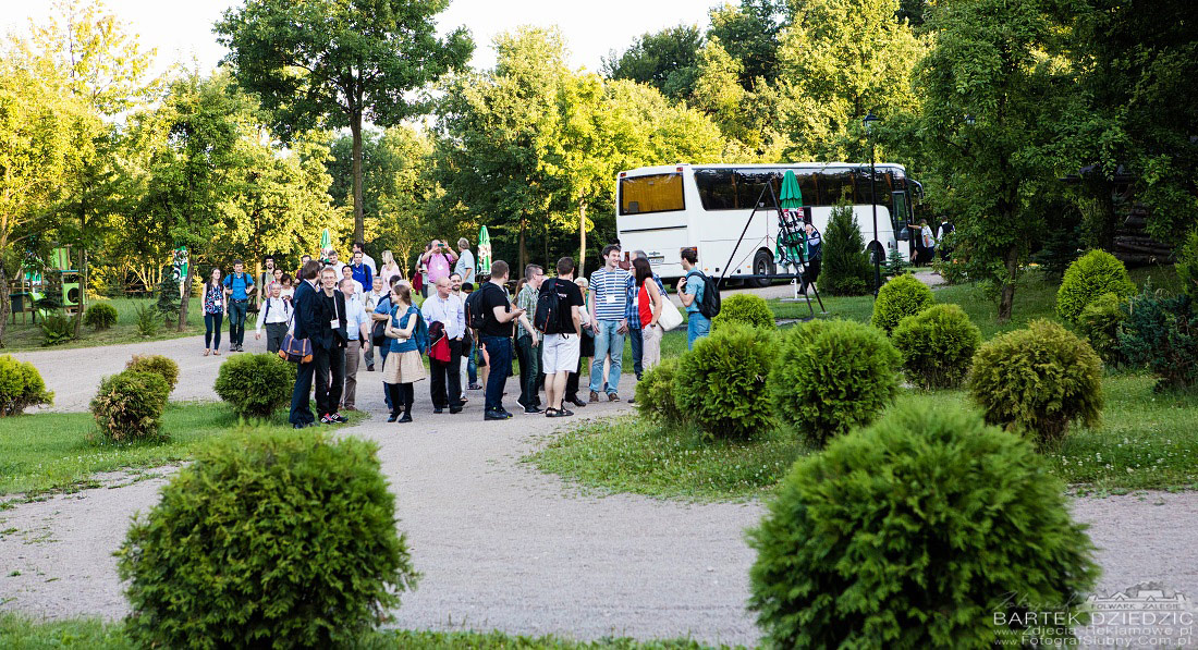 Photographer for Congress in Cracow. Guests are arriving for gala dinner.