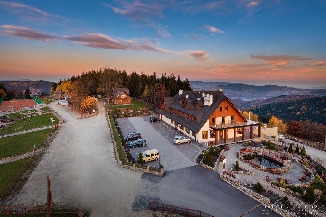 Fotografia lotniczna. Zdjęcia obiektó hotelowych,spa, pensjonatów, ośrodków wypoczynkowych.