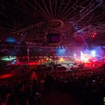 Event Kraków Tauron Arena. Obsługa fotograficzna na zdjęciu widok ogólny na wnętrze areny.