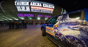 Kraków Arena z zewnątrz. Zdjęcie wykonane podczas Mistrzostw Tauron Areny.